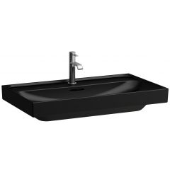 Laufen Meda H8101177161041 umywalka 80x46 cm prostokątna ścienna-meblowa czarna
