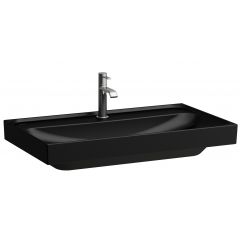 Laufen Meda H8101177161091 umywalka 80x46 cm prostokątna ścienna-meblowa czarna
