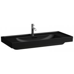 Laufen Meda H8101197161041 umywalka 100x46 cm prostokątna ścienna-meblowa czarna