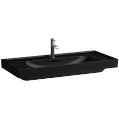 Laufen Meda H8101197161091 umywalka 100x46 cm prostokątna ścienna-meblowa czarna