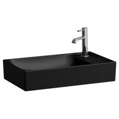 Laufen Meda H8121137161061 umywalka 60x35 cm prostokątna nablatowa czarna