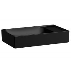 Laufen Meda H8121137161091 umywalka 60x35 cm prostokątna nablatowa czarna