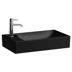 Laufen Meda H8121137161131 umywalka 60x35 cm prostokątna nablatowa czarna