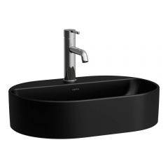 Laufen Savoy H8129457161111 umywalka 55x38 cm owalna nablatowa czarna