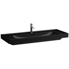 Laufen Meda H8141117161041 umywalka 120x46 cm prostokątna ścienna-meblowa czarna