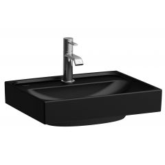 Laufen Meda H8161117161091 umywalka 45x35 cm prostokątna ścienna czarna