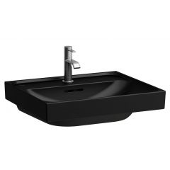Laufen Meda H8161127161091 umywalka 55x46 cm prostokątna ścienna czarna