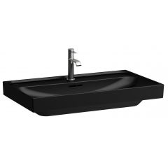 Laufen Meda H8161177161041 umywalka 80x46 cm prostokątna ścienna czarna