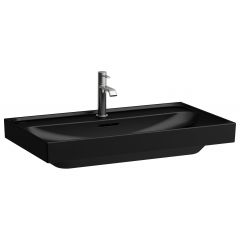 Laufen Meda H8161177161091 umywalka 80x46 cm prostokątna ścienna czarna