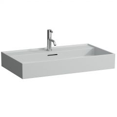 Laufen Kartell H8163367591041 umywalka 80x46 cm prostokątna ścienna szary/kamień