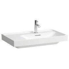Laufen Meda H8171154001041 umywalka 80x46 cm prostokątna ścienna-meblowa biała