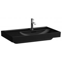 Laufen Meda H8171157161041 umywalka 80x46 cm prostokątna ścienna-meblowa czarna