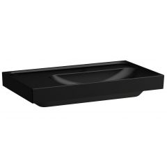 Laufen Meda H8171157161091 umywalka 80x46 cm prostokątna ścienna-meblowa czarna