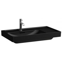 Laufen Meda H8171167161041 umywalka 80x46 cm prostokątna ścienna-meblowa czarna