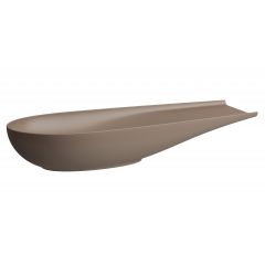 Laufen Il Bagno Alessi H8189741881121 umywalka 100x38 cm owalna nablatowa brąz/beż