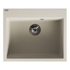 Laveo Tau SBT4106 zlewozmywak granitowy 60x50 cm beżowy