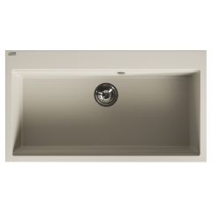 Laveo Tau SBT4109 zlewozmywak granitowy 90x50 cm beżowy