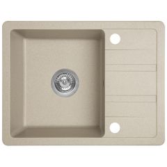 Laveo Stella SBY413T zlewozmywak granitowy 58x44 cm beżowy