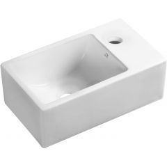 Laveo Kvadrato VUK6135 umywalka 35x21 cm prostokątna nablatowa biała