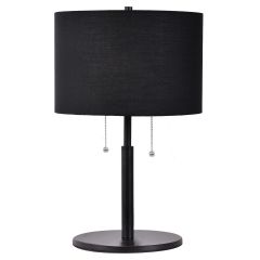 Light Prestige Fogo LP03042TBK lampa stołowa 2x15 W czarna