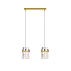 Light Prestige Vetro LP29102LGD lampa wisząca 2x10 W złota