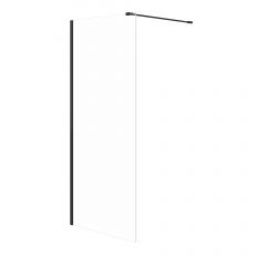 Meissen Keramik Kontra S169005 ścianka prysznicowa walk-in 90 cm czarny mat/szkło przezroczyste