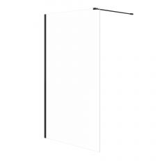 Meissen Keramik Kontra S169007 ścianka prysznicowa walk-in 120 cm czarny mat/szkło przezroczyste