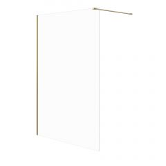 Meissen Keramik Kontra S169012 ścianka prysznicowa walk-in 140 cm złoty szczotkowany/szkło przezroczyste