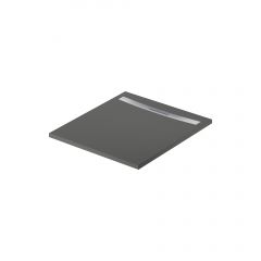 Meissen Keramik Kontra S207005 brodzik prostokątny z maskownicą 100x90 cm grafitowy