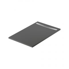 Meissen Keramik Kontra S207008 brodzik prostokątny z maskownicą 140x90 cm grafitowy