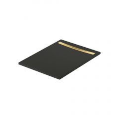 Meissen Keramik Kontra S207017 brodzik prostokątny z maskownicą 120x90 cm czarny