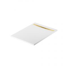 Meissen Keramik Kontra S207026 brodzik prostokątny z maskownicą 120x90 cm biały