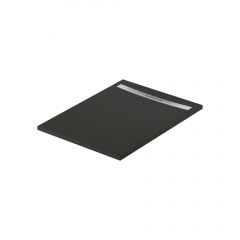 Meissen Keramik Kontra S207031 brodzik prostokątny z maskownicą 120x90 cm czarny