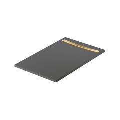 Meissen Keramik Kontra S207034 brodzik prostokątny z maskownicą 140x90 cm grafitowy