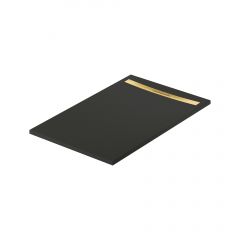 Meissen Keramik Kontra S207035 brodzik prostokątny z maskownicą 140x90 cm czarny
