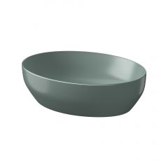 Meissen Keramik Farva K712037 umywalka 50x38.5 cm owalna nablatowa zielona