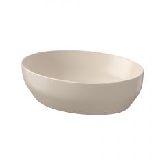 Meissen Keramik Farva K712046 umywalka 50x38.5 cm owalna nablatowa brąz/beż