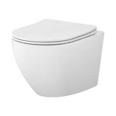 Mito 3D S4024001 miska wc z deską wolnoopadającą wisząca bez kołnierza ze spłukiwaniem wirowym biały połysk