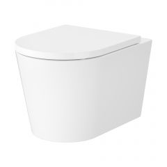 Mito Mesta S4037001 miska wc z deską wolnoopadającą wisząca bez kołnierza ze spłukiwaniem wirowym biały połysk