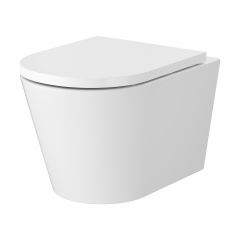 Mito Koral S4043001 miska wc z deską wolnoopadającą wisząca bez kołnierza ze spłukiwaniem wirowym biały połysk