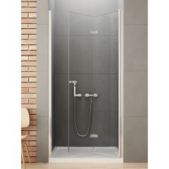 New Trendy New Soleo D0138A drzwi prysznicowe 120 cm składane chrom połysk/szkło przezroczyste
