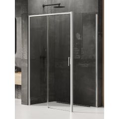New Trendy Prime D0310A/D0125B kabina prysznicowa 160x100 cm prostokątna chrom połysk/szkło przezroczyste