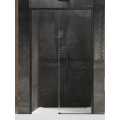 New Trendy Prime Black D0326A drzwi prysznicowe 150 cm rozsuwane czarny mat/szkło przezroczyste