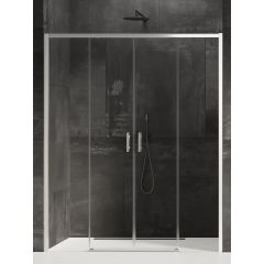 New Trendy Prime D0356A drzwi prysznicowe 130 cm rozsuwane chrom połysk/szkło przezroczyste