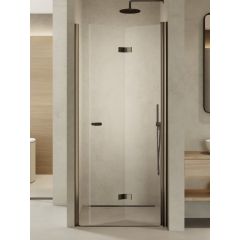 New Trendy New Soleo Gunmetal Brushed D0539A drzwi prysznicowe 70 cm składane grafitowy szczotkowany/szkło przezroczyste