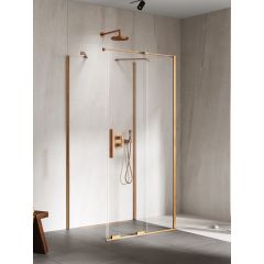 New Trendy Smart Copper Brushed EXK7758 kabina prysznicowa 120x80 cm prostokątna miedź szczotkowany/szkło przezroczyste