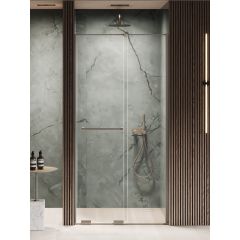 New Trendy Smart Gunmetal Brushed EXK7829 drzwi prysznicowe 150 cm rozsuwane gunmetal szczotkowany/szkło przezroczyste