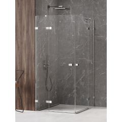 New Trendy Avexa EXK1532 kabina prysznicowa 110x100 cm prostokątna chrom połysk/szkło przezroczyste