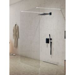 New Trendy New Modus White EXK2271 ścianka prysznicowa walk-in 140 cm biały mat/szkło przezroczyste