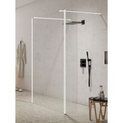 New Trendy New Modus White EXK2273 ścianka prysznicowa walk-in 110 cm biały mat/szkło przezroczyste